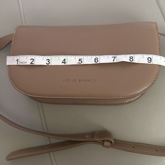 Melie Bianco Vegan Leather Shoulder Bag Adjustable Strap - Picture 4 of 16